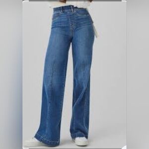 Spanx Wide Leg Seam Jeans Sz L